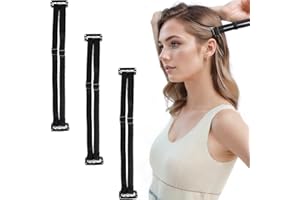 COYUN 3 Pcs Bandes Lifting Réglables Clips,Lifting Yeux Bandeau,Visage Lift Straps,Lifting Visage Invisible Bandeau,Lifting Visage Bandeaux Élastiques,Bandeau Élastique à Double Levage,Invisible(Noir)