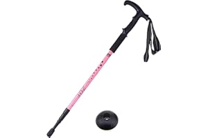 Hikehobby® 65CM to 135CM Antishock With Handle Trekking Walking Hiking Stick Pole