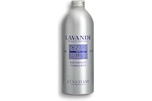 L'OCCITANE Lavender Foaming Bath 500ml, Calming Bubble Bath with Lavender Essential Oil for Relaxation and Soft Skin, Luxury and Clean Beauty Body Care for All Skin Types