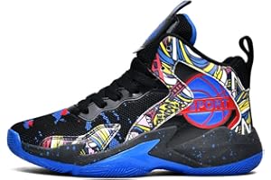 Hixingo Enfant Chaussure de Basketball Garçon Sneakers Baskets Baskets de Basket-Bal Jeunes Unisexe Chaussures de Sport pour Femme Homme Filles