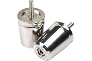 MZHONGXIAO Hmirc Poignées de Guidon extrémités de Capuchon de Barre de poignée Curseur d'équilibre de Prise pour Piaggio MP3 125, 250, 300, 400, 500 en Aluminium CNC Durable et Résistant à l'Eau