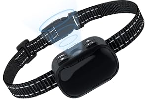 Jewyow Ultrasons Anti aboiement pour Chien, IP67 Ajustables Collier Anti Aboiement Chien 2 Modes D'Utilisation, 7 Niveaux, Rechargeabilité Anti Aboiement Chien de Moyenne Grand