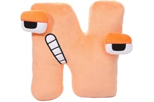 HODOFICE Alphabet Lore Peluche Lettere Alfabeto Plush All 2023 Bambole Dell'alfabeto Plushies Soft Toy Bambini Compleanno Giocattolo Regali Pupazzo per Ragazzi Ragazze Cute Figure Pupazzi Giocattoli Regalo (N)