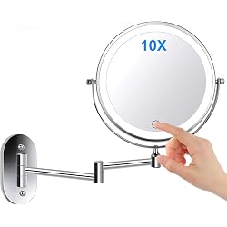 Miroir De Maquillage Grossissant Beurer BS 49 - Éclairage LED 12 Lumières - 2 Faces Pivotantes