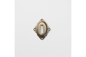 TUERKLINKEN-SHOP BB # 3-2P Classic Key Escutcheon Patinated Brass 15 2 A