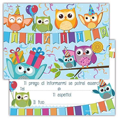 Dettagli Su Partycards Set Di 12 Inviti Compleanno Biglietti Invito Per Festa Compleanno