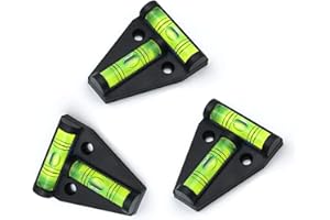 AGHOER Magnetische T-Wasserwaage, 3 Stück Kreuzwasserwaage, Präzisions-Wasserwaage, Mini Wasserwaage, Kreuzwasserwaage Pyramide für Camping, Wohnwagen, Wohnmobil und Caravan Magnetisch