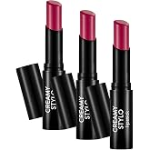 Creamy Stylo Y&uuml;ksek Pigmentli & Yarı Parlak Bitişli Kremsi Ruj (3 paketi)