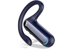 Sungive Bluetooth Headset mit Mikrofon, V5.2 Wireless Freisprech Headset Handy Kabellos Kopfhörer, Open Ear Kopfhörer für Autofahren/Business/Büro, kompatibel mit iPhone, Android, Tablets (Blau)