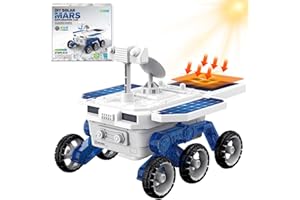OBEST Słoneczny robot do budowania zabawek dla dzieci, zestaw robota do samodzielnego montażu puzzli, zabawki konstrukcyjne do eksperymentów STEM, samochody kosmiczne prezent dla chłopców i dziewcząt