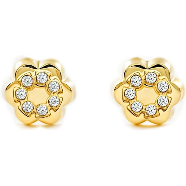 Boucles D'oreilles Enfant Mondepetit - Or Jaune 9 Carats Motif Oiseau