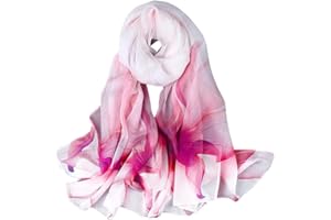 LDCSA Seidenschals Damen 100% Seide Leicht Seidentuch Silk Schal Halstuch Tuch Geschenk Frauen MEHRWEG
