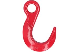 SALUTUYA Gabelkopf-Schlupfhaken aus geschmiedetem Stahl, Gabelkopf-Schlupfwindenhaken, Öffnungslast-Rigging, 2268 kg / 5000 lb Traglast, für Takelage-Schleppwinde ATV-Anhänger