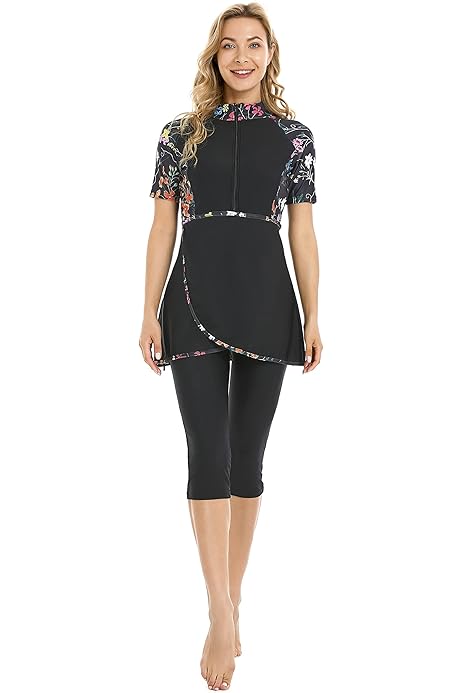 Short Sleeve Swimsuit Amazon Uk Swimming Costumes Tummy Control