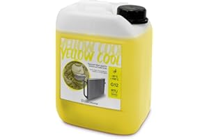 ErrecHome Yellow Cool, líquido para radiador amarillo fluorescente -20°C, anticongelante G12 con paquete inhibidor de base orgánica OAT, listo para usar, 5 litros