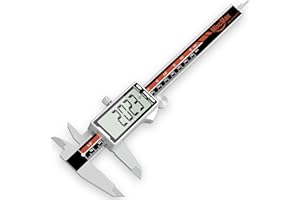 MIXCMAX Messschieber Digital Schieblehre Analog Edelstahl 150mm IP54 Spritzwasserdicht Staubdicht LCD Display 0,01 mm Auflösung Sichere Transportbox