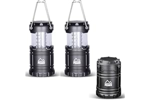 SIAM EXPRESS 2 x 30 LED Camping Lantern, Collapsible Portable Battery Powered Emergency Light Lightweight Waterproof for Camping, Hiking, Garden, Outages