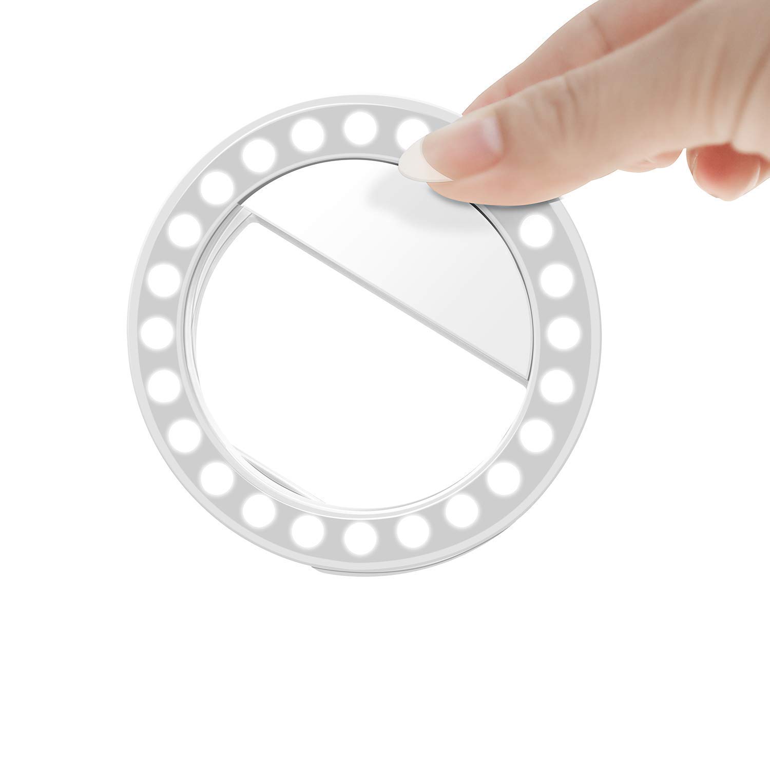 Ratehalf® Selfie Ring Light for Mobile | TIK tok Light Ring | Camara Light | Rechargeable | Video Shooting Flash | All Device Supported with 3 Brightness Modes