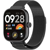 Xiaomi Redmi Watch 4 Compatible Wire Mesh Mesh Metal Stainless Milan Cord Black