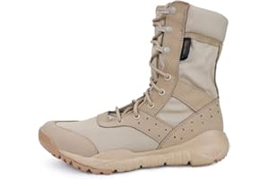 LUDEY Botas Militares para Hombre Botas Tácticas Botas de Combate Botas de Senderismo Cómodas Botas de Running Transpirables Botas de Policía Botas de Montaña Antideslizantes