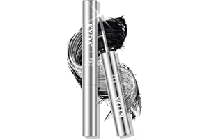 KYDA Washable Metal Mascara, Schwarz Extra Slim Super Curling Voluming Eyelash, Borstenlose Metallwimpernbürste, Dauerhaftes, nicht abblätterndes Pigment