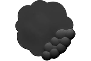 BEWINNER Podkładka Pod Mysz Cloud Podpórka Pod Nadgarstek, Ergonomiczna Podkładka Pod Mysz do Gier łagodząca Ból, Przenośna Wygodna Podkładka Pod Mysz z antypoślizgową podstawą (BLACK)