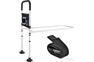 VexNook Bettgitter für ältere Erwachsene, 14 höhenverstellbar, Betthilfegitter für Senioren, Bett Einstiegshilfe mit Aufbewahrungstasche, Haltegriff Bettschutzgitter, für ältere, Schwangere