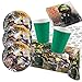 Produktbild Amscan 37-Teiliges Party-Set Lego Ninjago - Teller Klein 18 cm, Becher grün Servietten Tischdecke für 8 Kinder