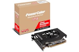 PowerColor Scheda grafica AMD Radeon RX 6400 ITX con memoria GDDR6 da 4 GB