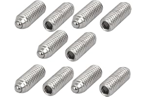 UXCELL Sourcingmap M3x8mm 304 Stainless Steel Spring Hex Socket Ball Point Grub Set Screws 10pcs
