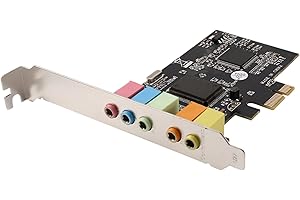Giilayky Scheda Audio PCIe PCI-E X1 CMI8738 Chip 32/64 Bit Scheda Audio Scheda Audio Stereo Un 5.1 Canali Desktop Integrata per PC