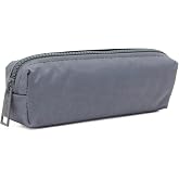 KAFF106 Krinkıl Kumaş Unisex Tek B&ouml;lmeli Suya Dayanıklı Parmak Kalemlik Kalem Kutusu (Gri)