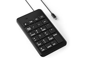 CBUS Wired USB-C Ziffernblock für Laptop, 23-Tasten Numpad-Tastatur mit Tab-, Home-, E-Mail- und Taschenrechner-Tasten, 1,5 m Kabel, kleines und leichtes Design