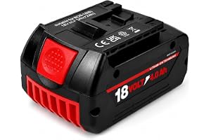 Ersättningsbatteri BAT609 på 4 Ah för Bosch, 18 V GBA-batteri Kompatibel med Bosch BAT619 BAT609G BAT618 BAT610G batterier fö