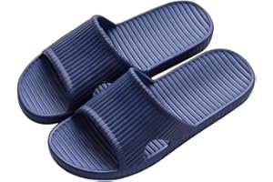 Rojeam Unisex Sliders Non-Slip Quick Dry Shower Slippers House Sandals for Indoor & Outdoor Bathroom Garden Pool