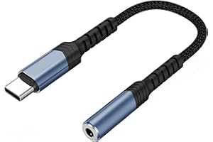 Rpanle Adapter USB C auf Klinke, USB C auf 3.5mm Kopfhörer Adapter, Aux Adapter Klinke AudioKabel für i-Phone 17/16/15 Pro Max, Galaxy S22/S21/S20/S20 FE/Note20/Note10