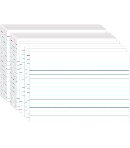 321Done Jumbo Floral Index Cards - 5" X 7" College-Ruled Lined Notecards, Set Of 50, Red Roses On Tan (Made In USA) - View #2