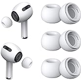[3 &Ccedil;ift] Yedek Kulaklık U&ccedil;ları - AirPods Pro 1. ve 2. Nesil İle Uyumlu, G&uuml;r&uuml;lt&uuml; Azaltma Delikli, AirPods Pro İ&ccedil;in Silikon Kul