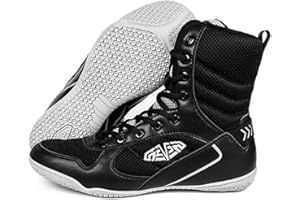 Adoff Boxschuhe Herren Kniebeugenschuhe Ringerschuhe Jugend Muay Thai Taekwondo Boxen Trainingsschuhe Kampfsportschuhe Atmungsaktiv