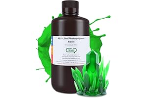 ELEGOO ABS-Like 3D Printer Resin, Clear Green 1000g, High Toughness & Tensile Strength & Bend Flexibility Ideal for Industrial Components for LCD/MSLA 3D Printing
