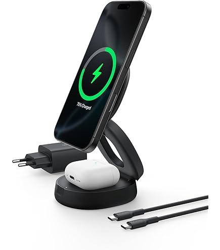 Belkin BoostCharge Pro 3-in-1 Magnetic Travel Pad - Black - Foto 7