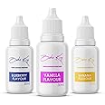 BAKE KING Combo of Blueberry Banana and Vanilla Flavour Flavour 30ML Each Essence for Baking Cakes Jams Jelies Cookies Ice Creams and Puddings Liquid Food Essence (Set of 3)