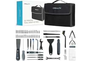 Creality Official 3D Printer Tools Kit, 74 Pieces 3D Printer Tool Wrap Kit Pro 3D Printer Accessories with Storage Bag for 3D Printer Nozzle Cleaning Removing Model Processing Multi-Purpose Tool Box
