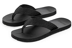 SMILODOX Flip Flops Herren Alexi - Rutschfeste Badeschuhe, Leichte, Weiche Hausschuhe Sommer Slippers Pantoletten, Anpassunsgsfähige Badeschlappen Flip Flop für Strand Indoor-Outdoor