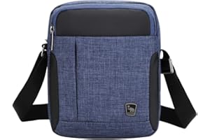 OIWAS Męskie torby, mała torba crossbody na telefon z długim paskiem, mini torba na ramię, portfel na ramię, torba na podróż, do pracy i szkoły..