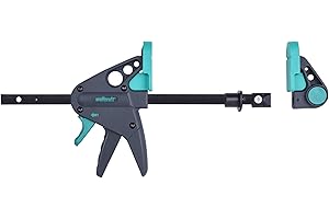 wolfcraft Morsetto banco da lavoro PRO 65-150-W I 3036000 I Per il bloccaggio su tutti i tavoli con fori da 20 mm