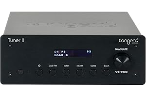 Tangent Tuner II Black Audio Tuner for Hi-FI Audio Equipment (110-240 V, 0.5 W, 195 mm, 194 mm, 70 mm)