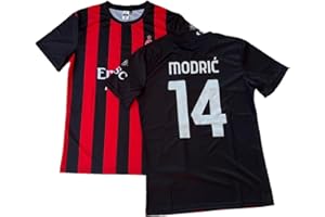 CALCIOGADGETS Maglia Modric M I L A N Ufficiale 2025-26 Bambino Uomo Adulto Replica Autorizzata per Tifoso Home Luka 14