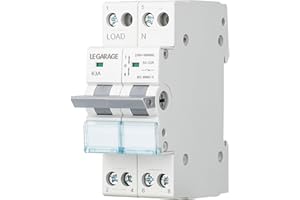 LE GARAGE Interruttore di trasferimento manuale 63A 2P + 2P MTS AC. Automatico Interruttore Magnetotermico a Cambio Modulare. Interruttore