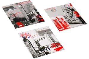 Trendfinding London UK - Set di 3 magneti